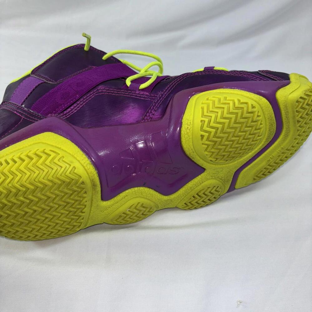 Adidas Kobe 2 Crazy 8 LA/CHI Purple Neon Yellow Basketball Shoes Men’s 10.5 - Picture 8 of 9